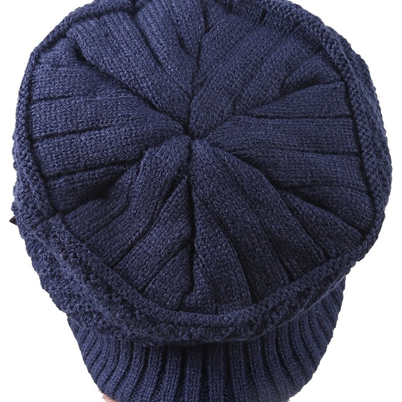 Winter Knitting Skull Cap Wool Slouchy Beanie Hat - Picture 3 of 5